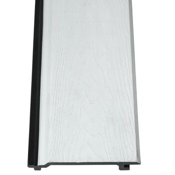  Фасадная панель из ДПК CM Cladding FUSION  Коэкструзия 3000 х 156 х 21 цвет Белый  гарантия 25 лет, фото 3 